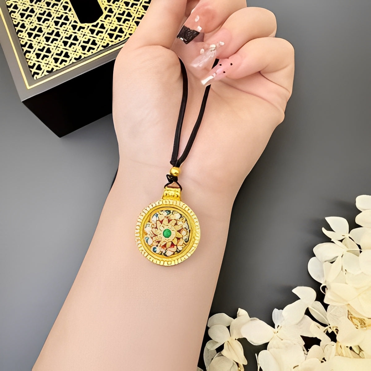 Dunhuang Enamel Lotus Necklace – A Blooming Symbol of Prosperity & Wisdom