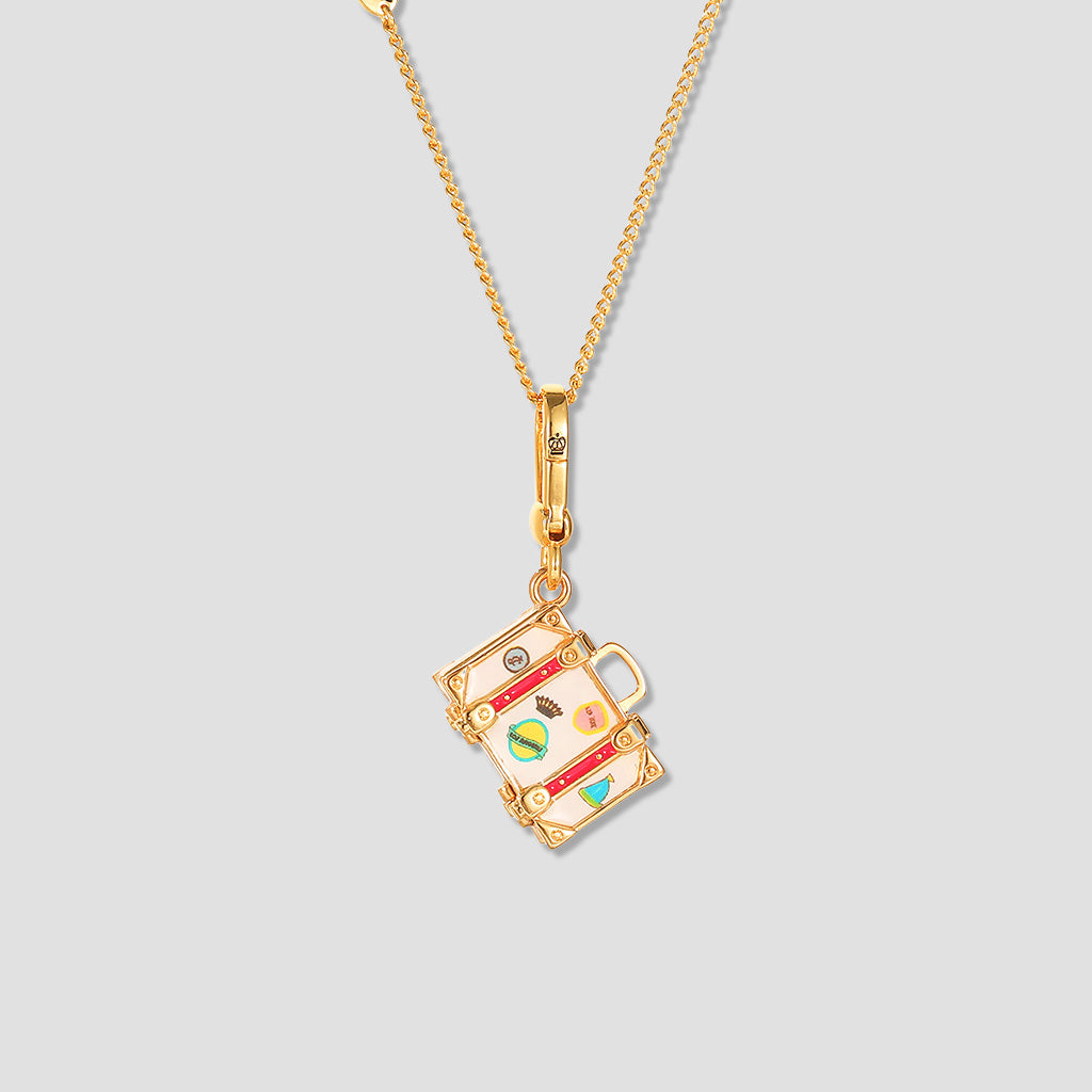 My First Journey” Mini Suitcase Necklace