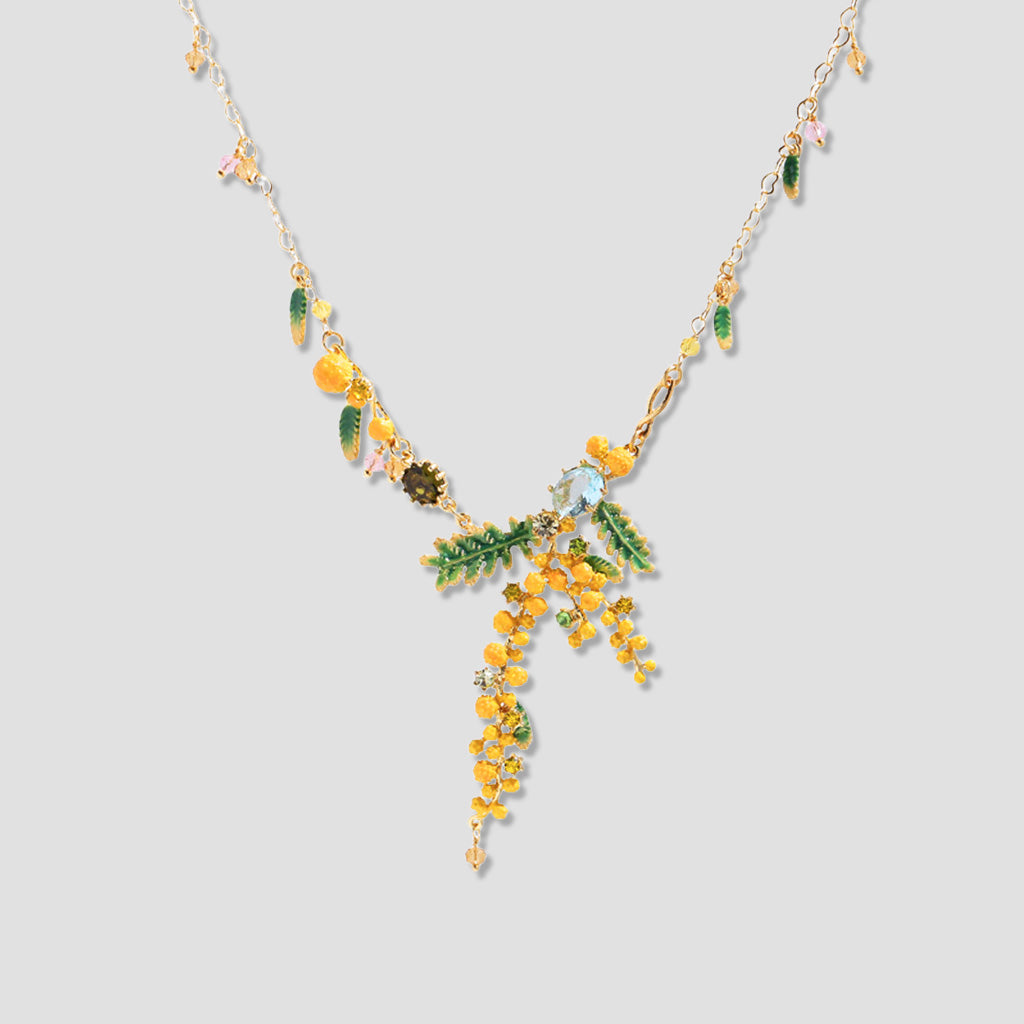 Golden Mimosa Necklace