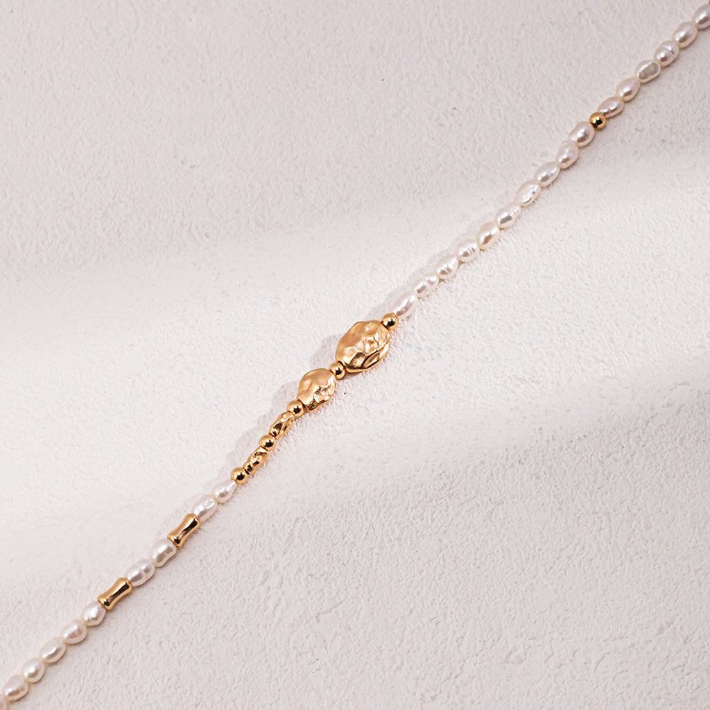 925 silver natural pearl necklace
