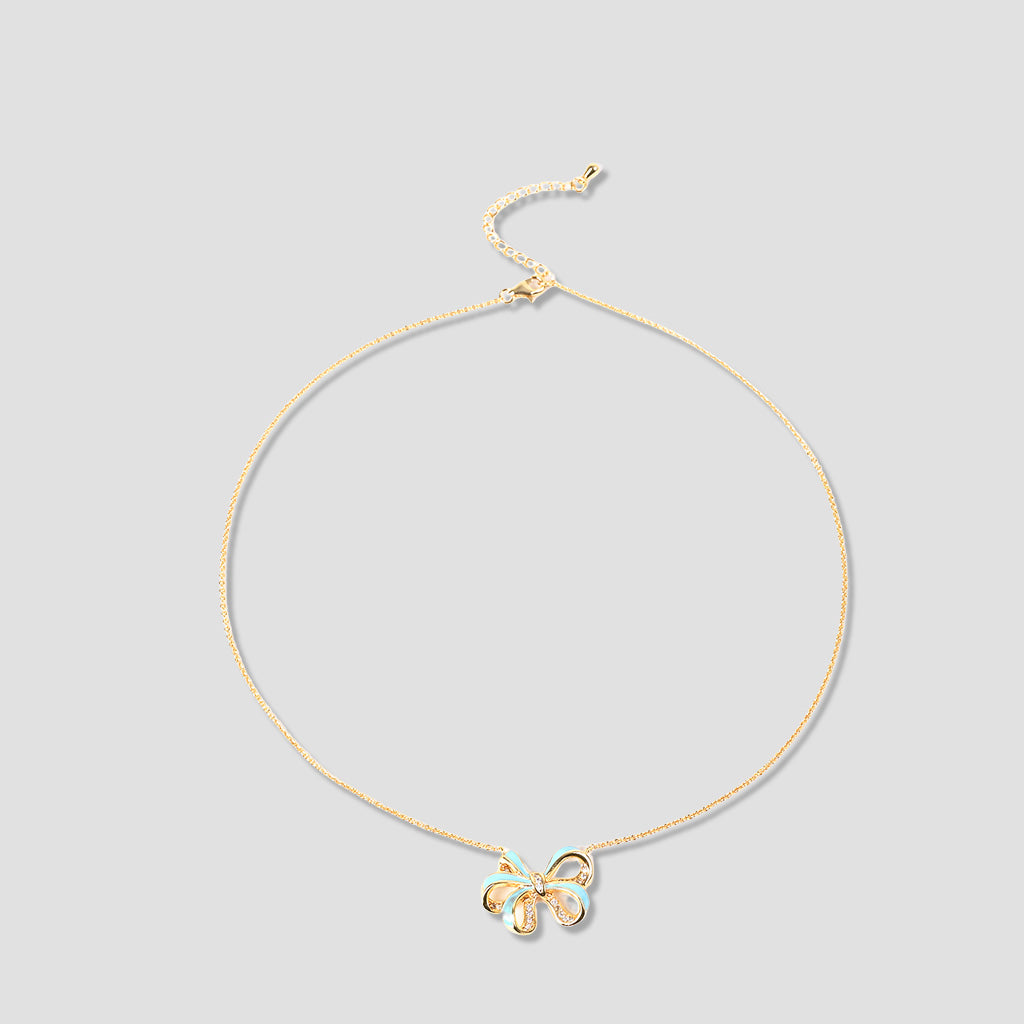 Elegant Enamel Butterfly Necklace – A Symbol of Grace and Personal Style