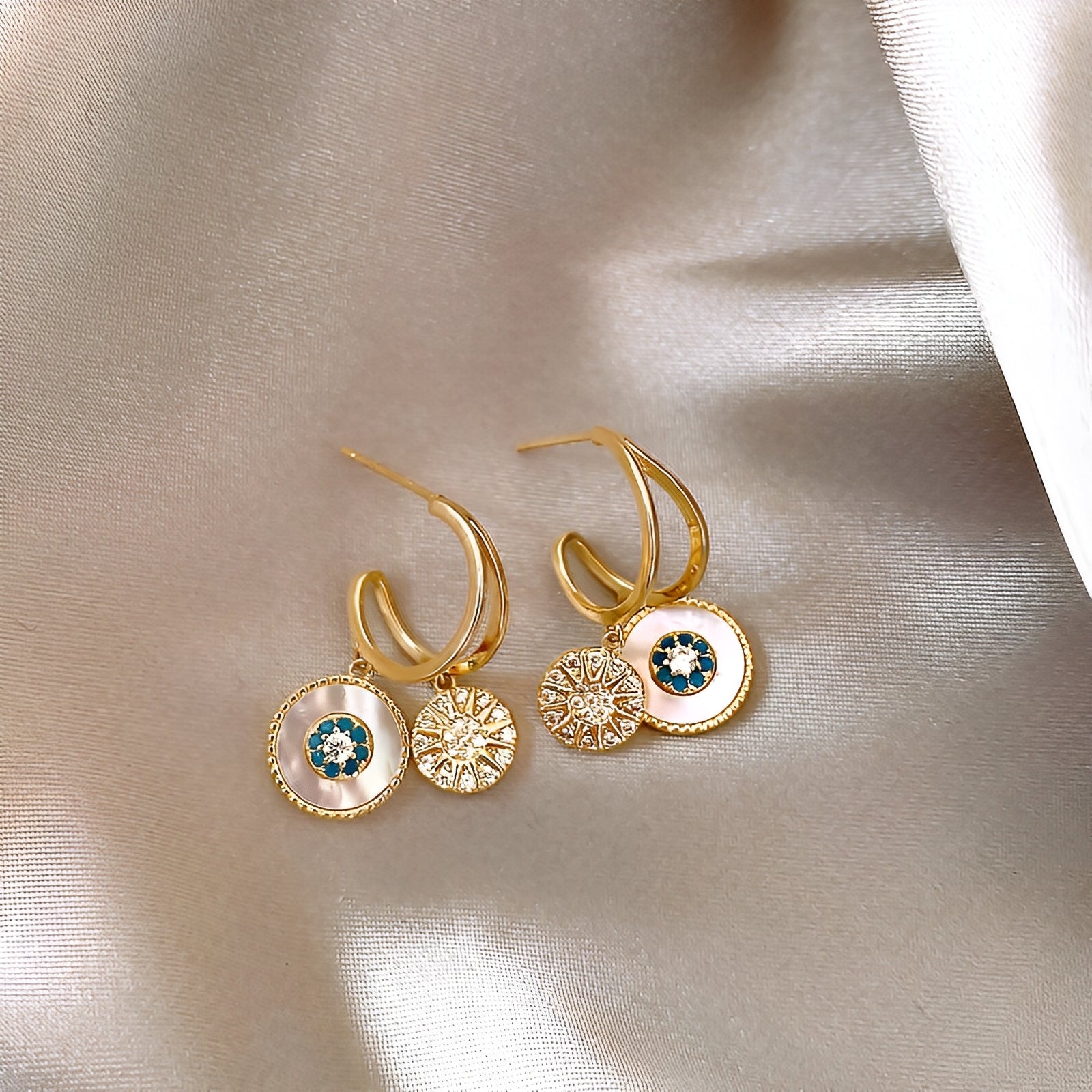 Elegant Rhinestone Star Stacking Earrings – A Touch of Glamour and Shine