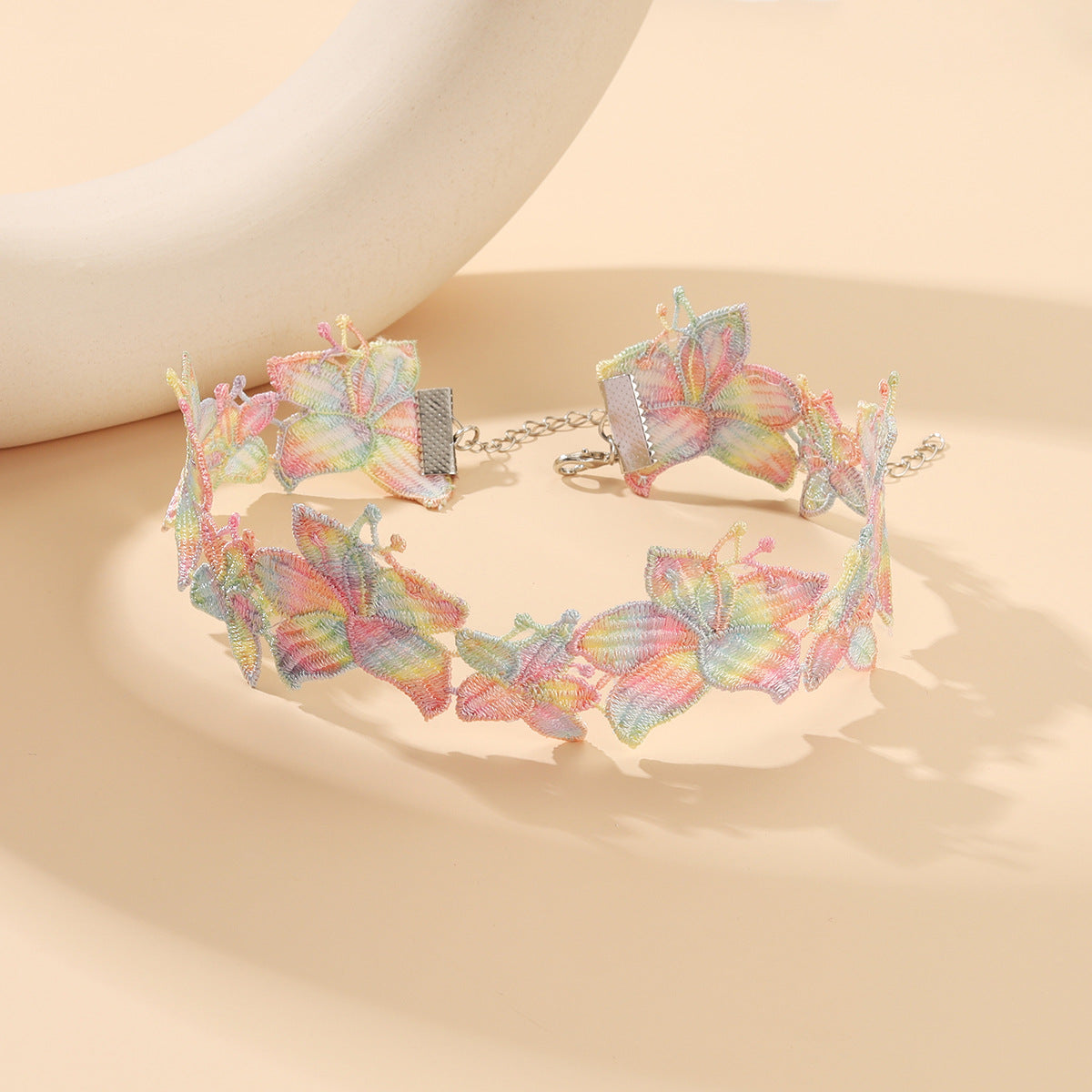 Monet’s Garden Choker – Pastel Floral Enchantment Inspired by Impressionist Art