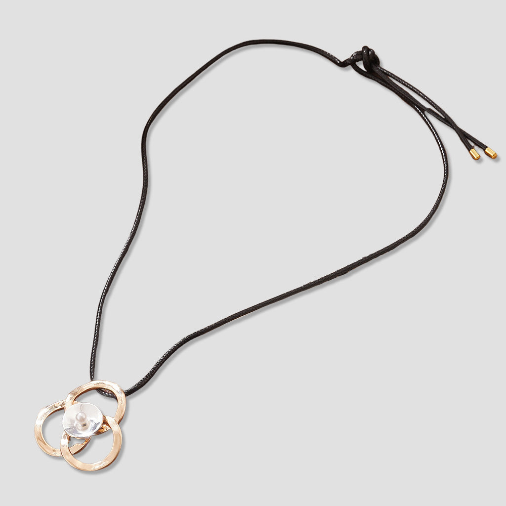 Elegant Pearl Triple-Link Adjustable Necklace