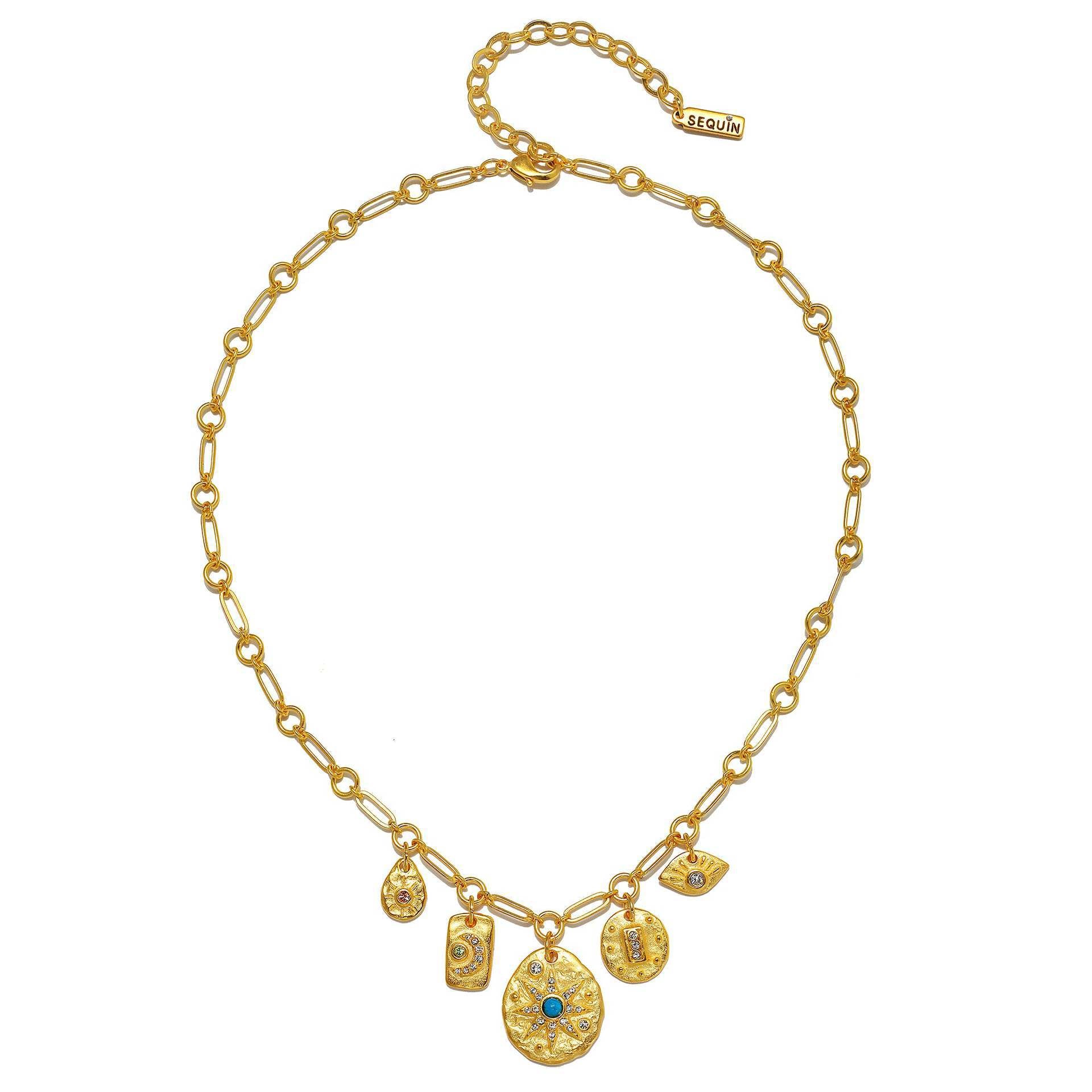 Cosmic Guardian Necklace – Divine Symbols of Fate, Protection, and Prosperity
