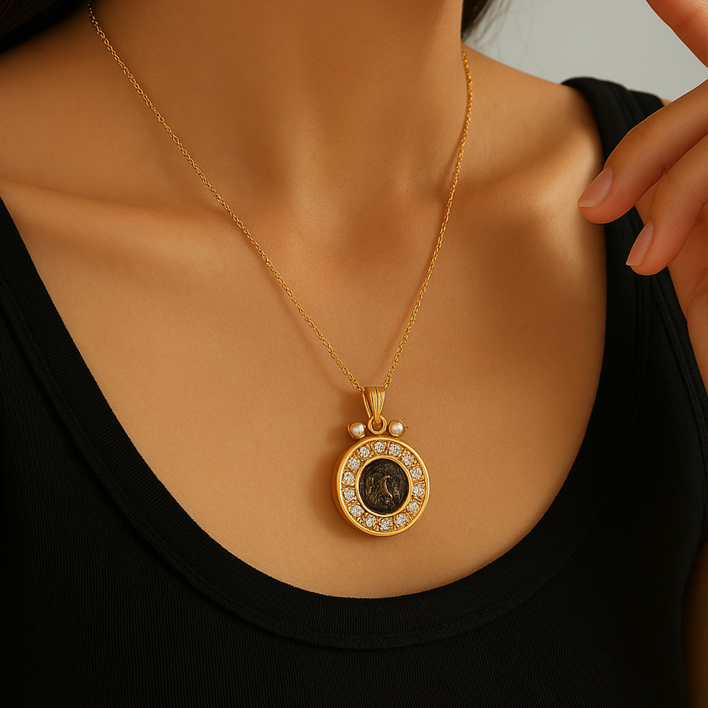 Goddess of Wisdom Pendant – A Timeless Symbol of Protection and Divine Insight