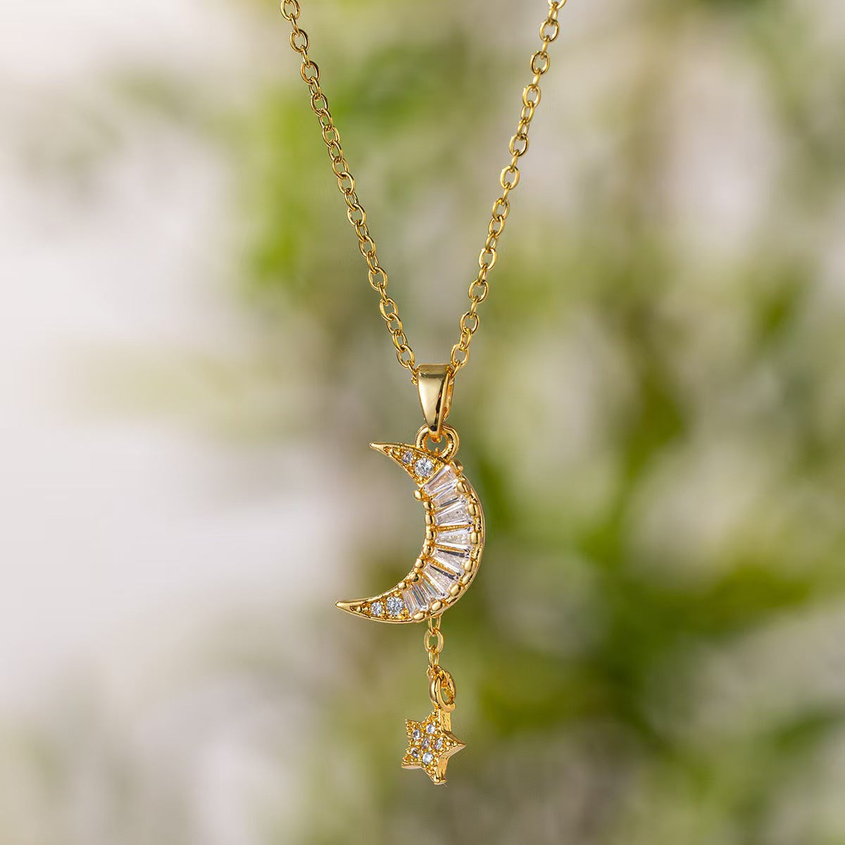 Moonlight Star Necklace – A Symbol of Lunar Magic and Celestial Guidance