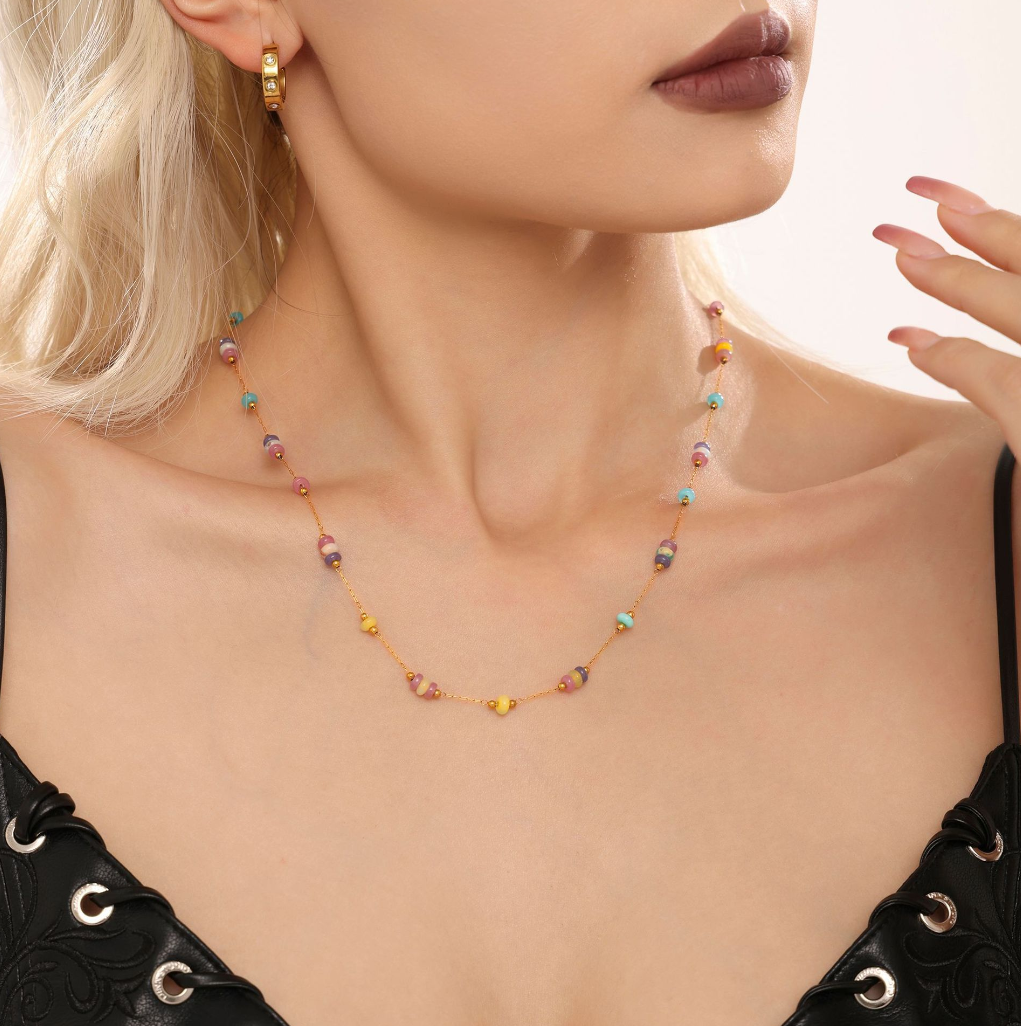 🌈 Bright Intentions – Hope-Inspired Beaded Necklace