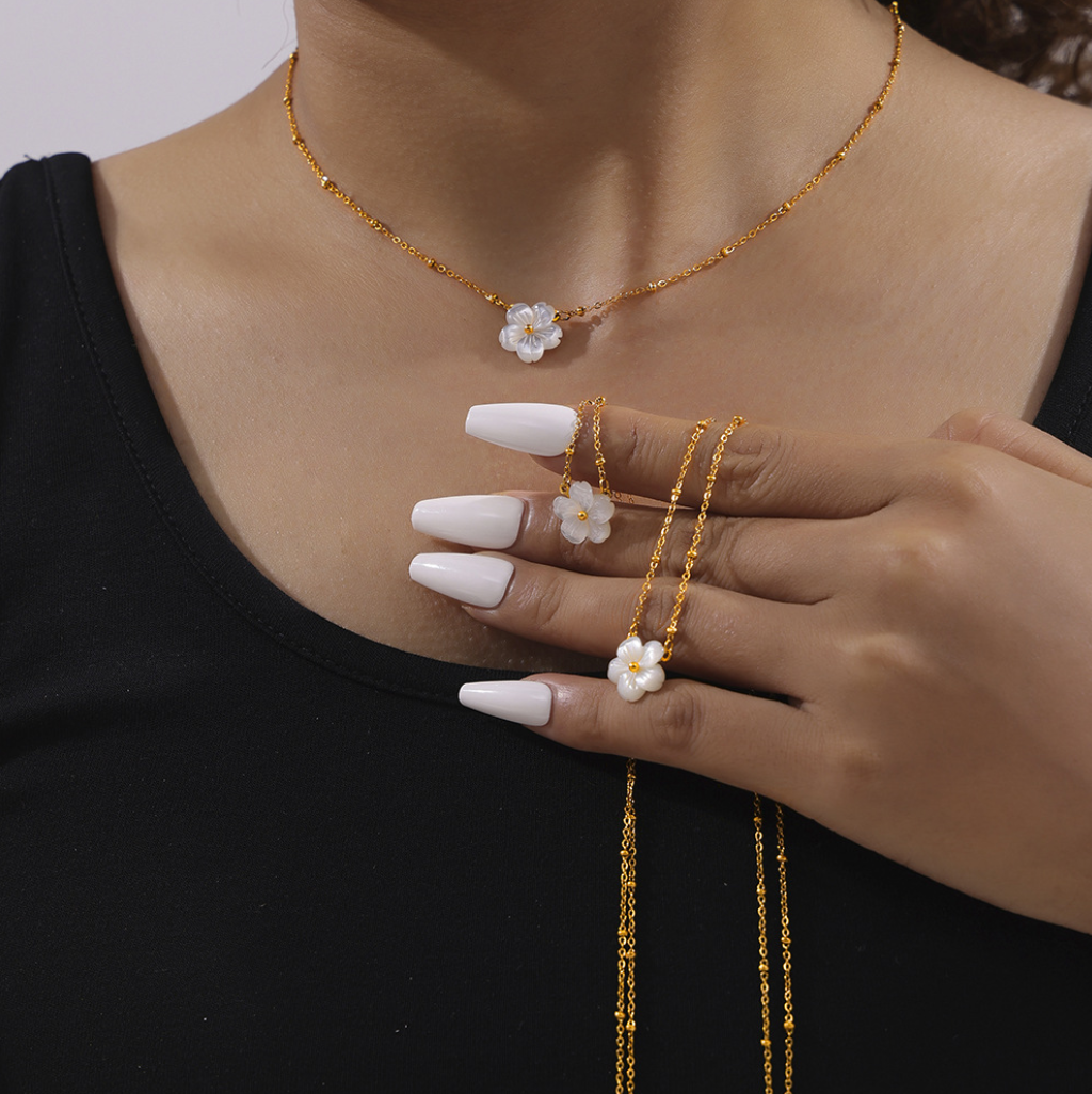 Bloom with Grace - Hopeful Petal Necklace