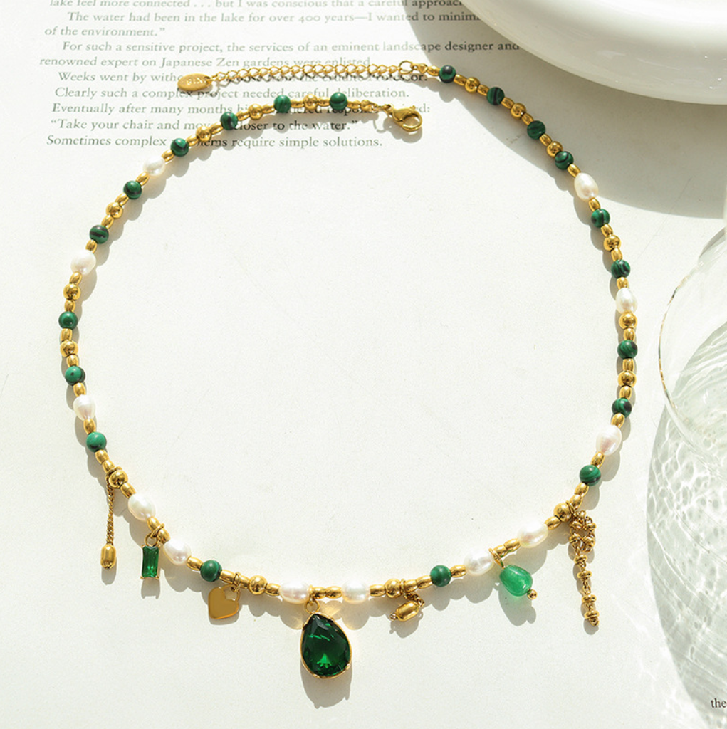 Emerald Thread of Resolve Necklace