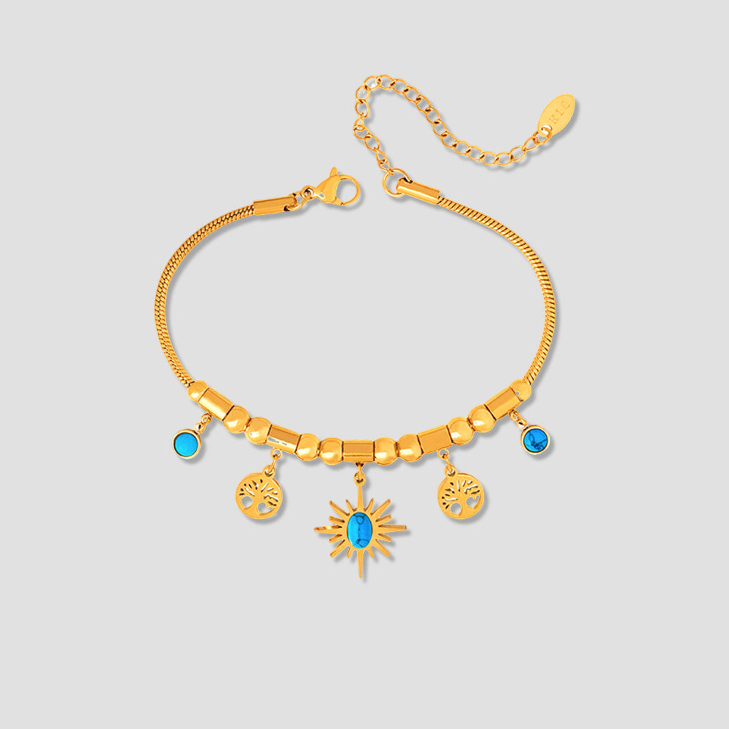 Sunlight Within｜Golden Sunshine and Tree of Life Bracelet