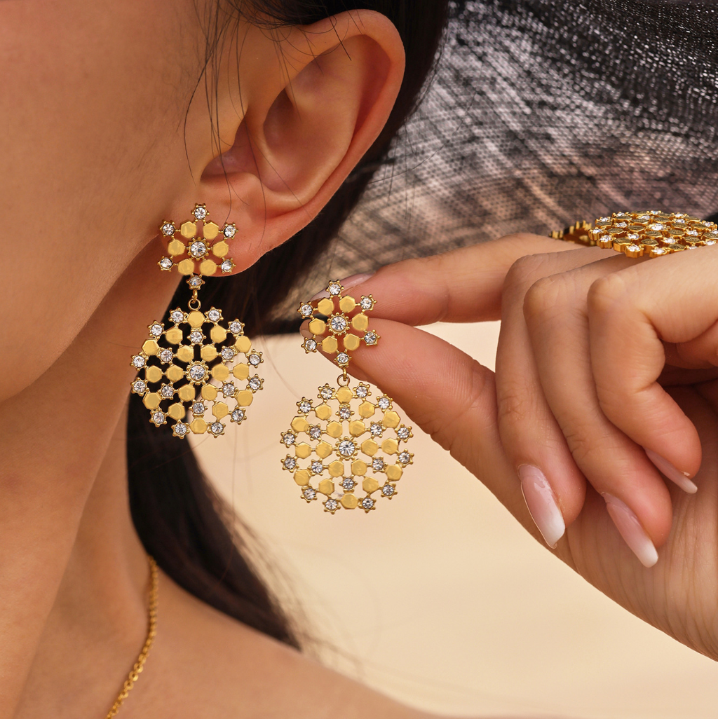 Radiant Pride Drop Earrings