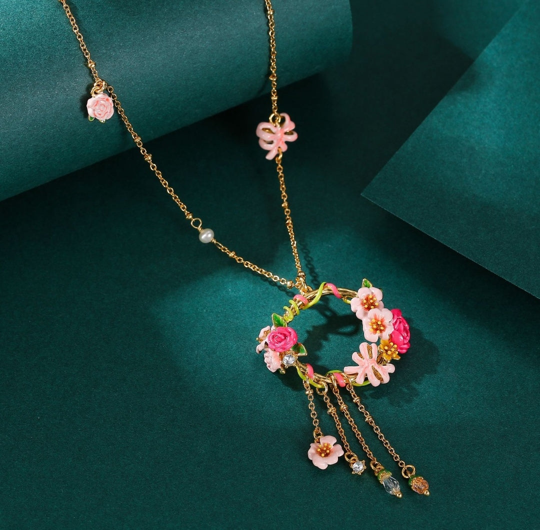 Blossom Wreath Cascade Necklace