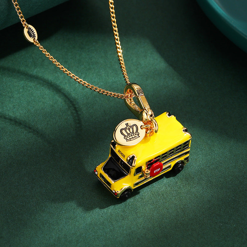 First School Bus Ride” Beginnings Charm Necklace
