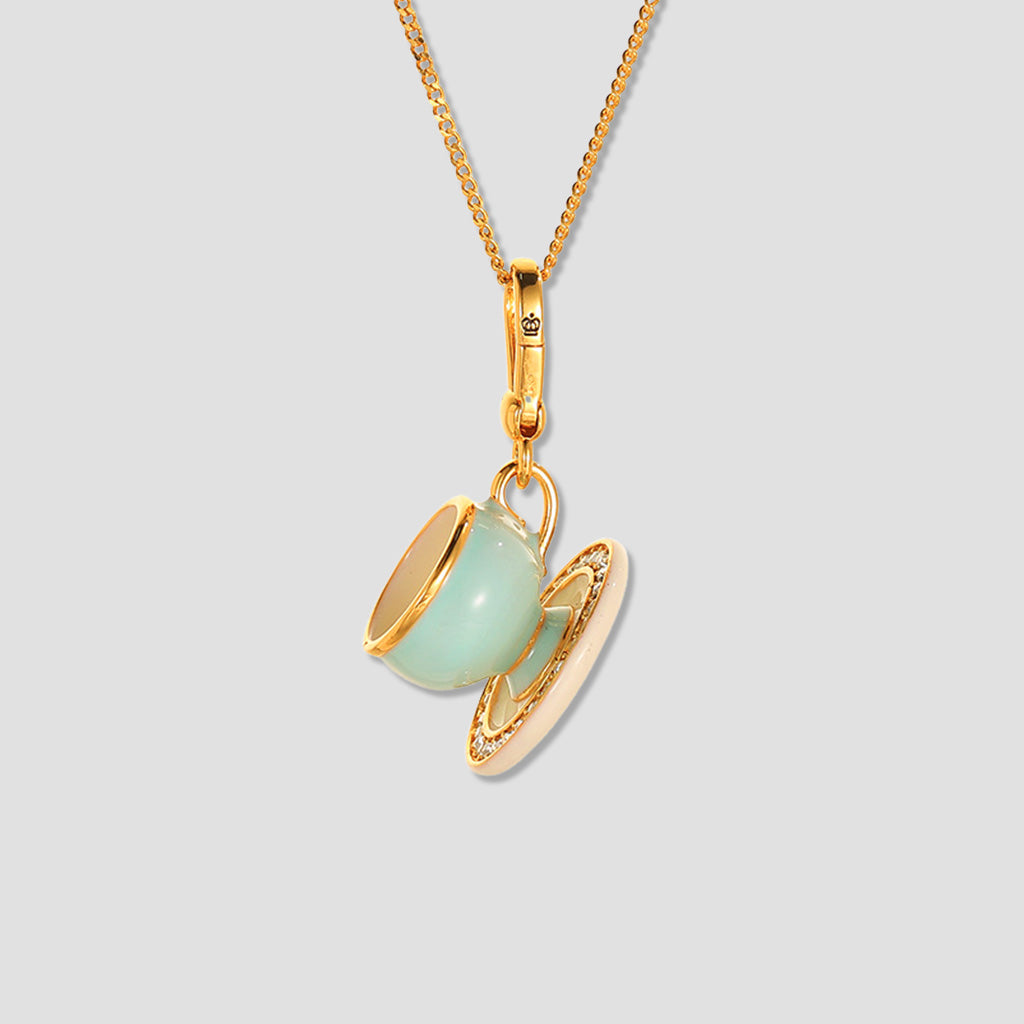 "First Sip of Wonder" Necklace – Daily Miracles Collection