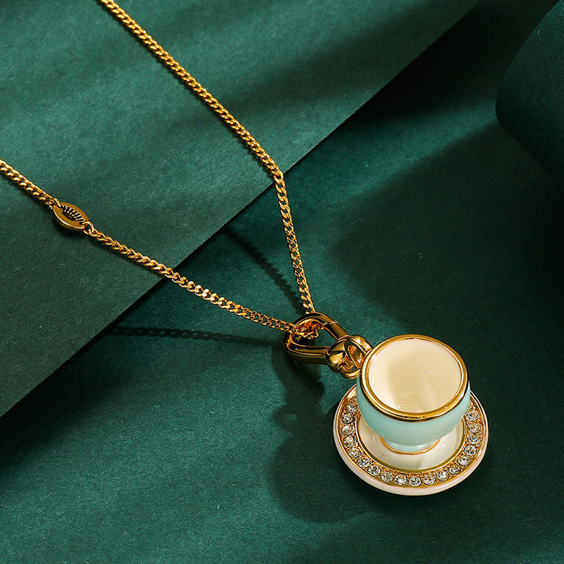 "First Sip of Wonder" Necklace – Daily Miracles Collection
