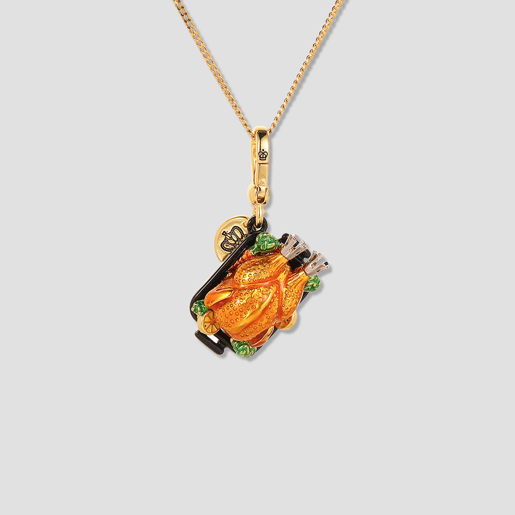 “Sunday Feast” Roasted Chicken Pendant Necklace