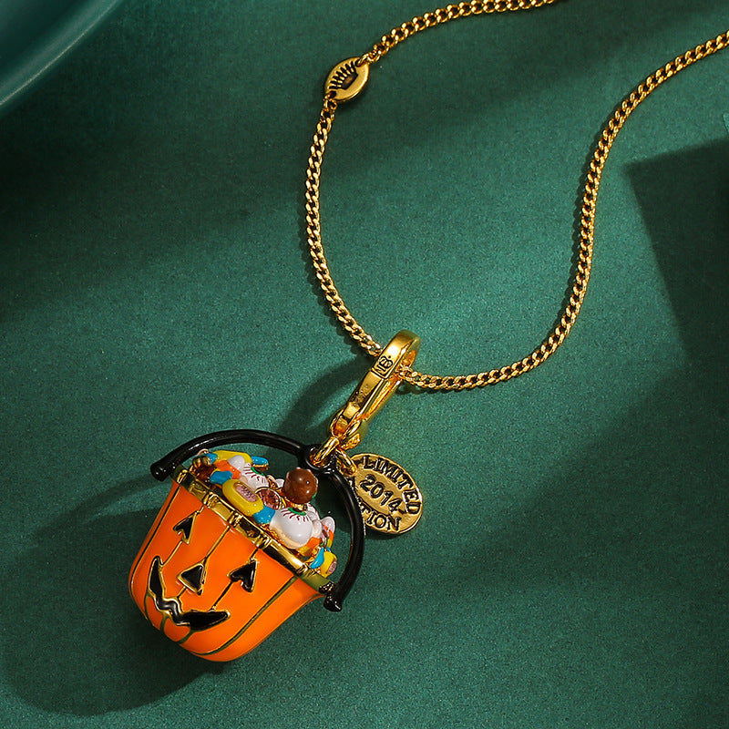 Pumpkin Candy Charm Necklace