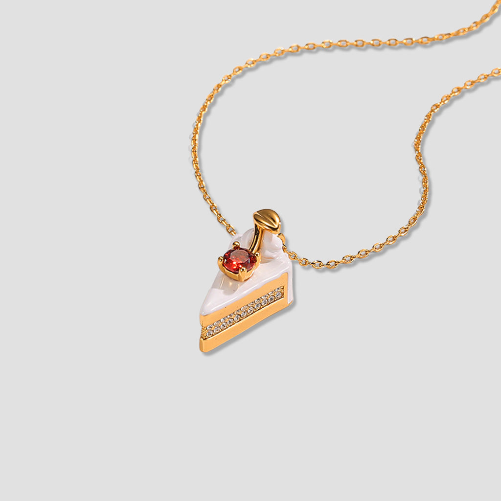 “A Sweet Beginning” Cake Necklace