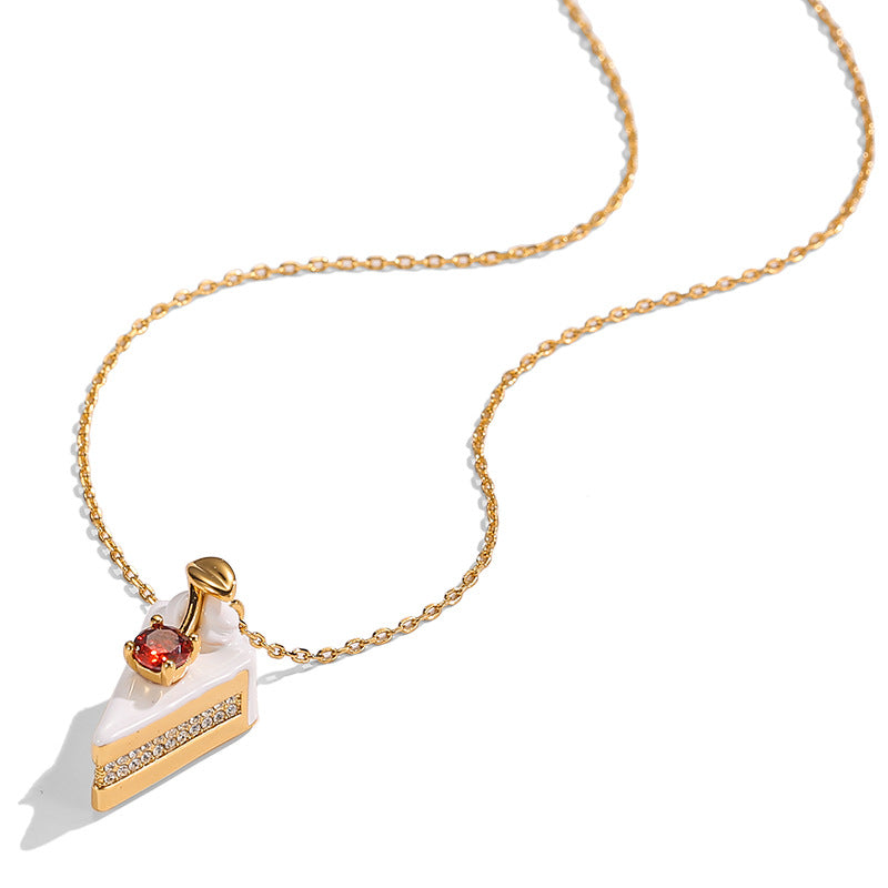 “A Sweet Beginning” Cake Necklace
