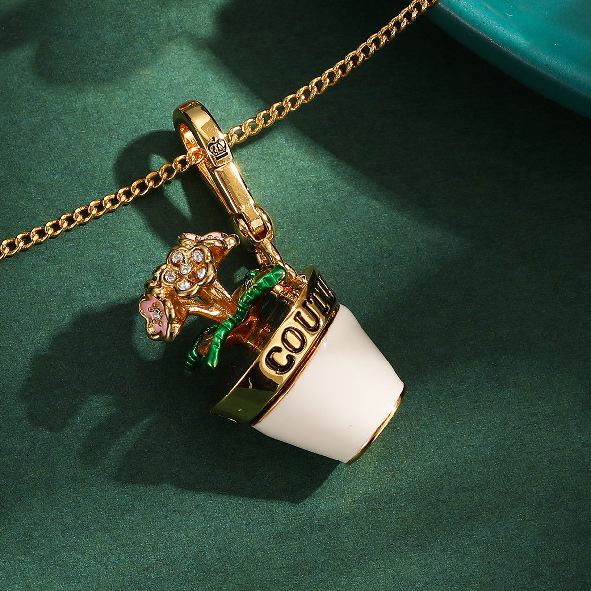 “Blooming Day” Flower Pot Necklace